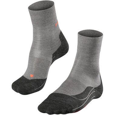 FALKE RU4 WOOL Women's Socks Light Grey/Dark Grey 0